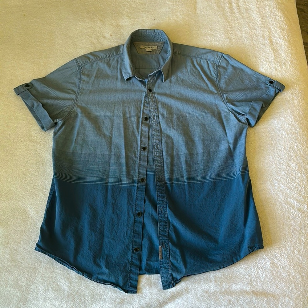 Short Sleeved Calvin Klein Button Up
